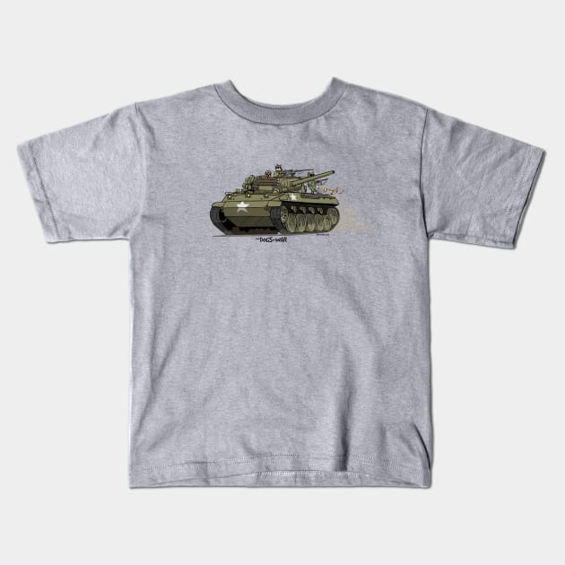 The Dogs of War: M18 Hellcat Kids T-Shirt by Siegeworks